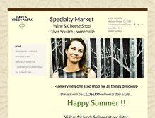 Tablet Screenshot of davesfreshpasta.com